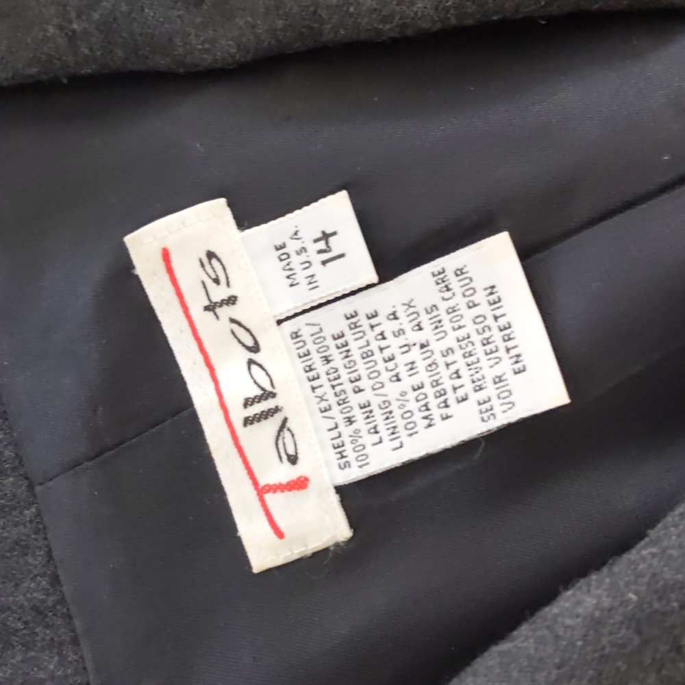 STUNNING Vintage Talbot's Grey Wool Double Breasted Blazer w/Gold Button… - Picture 3 of 12